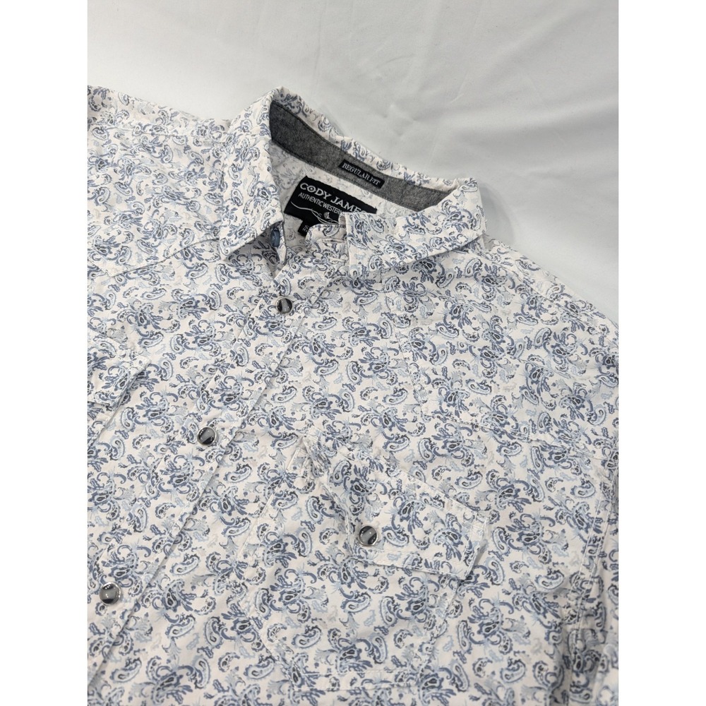 Cody James Men's Western Pearl Snap Shirt Size XL Paisley Cowboy Rancher